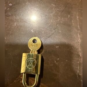 Vintage Louis Vuitton lock and key